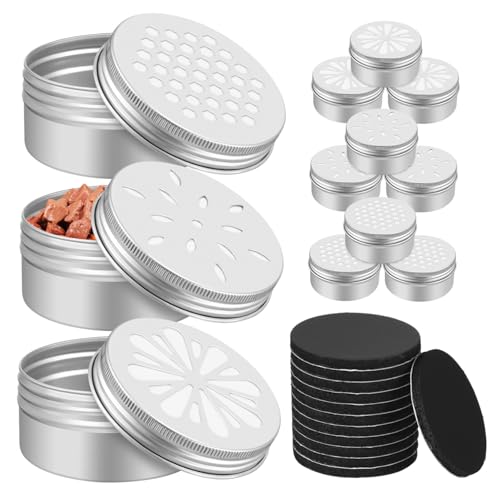 HIAKDOFT Teiliges Metall Duftdosen mit Deckeln Magnetische Hundetraining Behälter für Geruchstraining Robuste Aluminium Aufbewahrungsbehälter für Haustier Leckerlis Wiederverwendbar und von HIAKDOFT