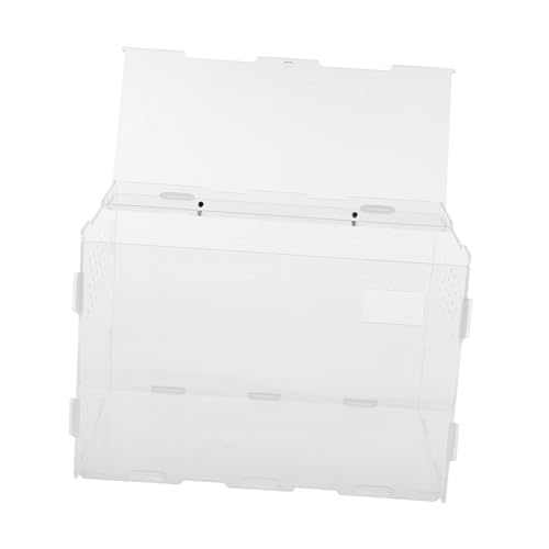 HIAKDOFT Transparente Reptilienbox mit Belüftungslöchern Geräumiger Futter Zuchtbehälter für Echsen und Insekten Langlebiger für Sicheres Terrarien Habitat HIAKDOFT Transparente Reptilienbox mit Belüftungslöchern Geräumiger Futter Zuchtbehälter für Echsen und Insekten Langlebiger für Sicheres Terrarien Habitat von HIAKDOFT