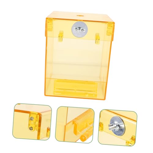 HIAKDOFT Transparente Vogelbadewanne für Papageien Käfig Zubehör Umweltfreundliches Material Hängende Badebox mit Verdicktem Design Für Kleine Vögel Wellensittiche Kanarienvögel von HIAKDOFT