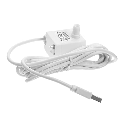 HIAKDOFT USB Betriebene Pumpe für Katzentrinkbrunnen mit LED Licht Einstellbare Wasserdurchflussregelung Leise Trockenlaufsicher Kompatibel mit Haustier Wasserspendern für Katzen und HIAKDOFT USB Betriebene Pumpe für Katzentrinkbrunnen mit LED Licht Einstellbare Wasserdurchflussregelung Leise Trockenlaufsicher Kompatibel mit Haustier Wasserspendern für Katzen und von HIAKDOFT