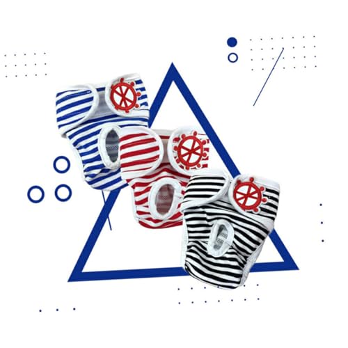 HIAKDOFT Verstellbare Inkontinenz Windelhosen für Hündinnen mit Streifenmuster Atmungsaktive und Saugfähige Inkontinenzhose Hygienische Schutzkleidung für Läufige und Trächtige Hunde Blau HIAKDOFT Verstellbare Inkontinenz Windelhosen für Hündinnen mit Streifenmuster Atmungsaktive und Saugfähige Inkontinenzhose Hygienische Schutzkleidung für Läufige und Trächtige Hunde Blau von HIAKDOFT