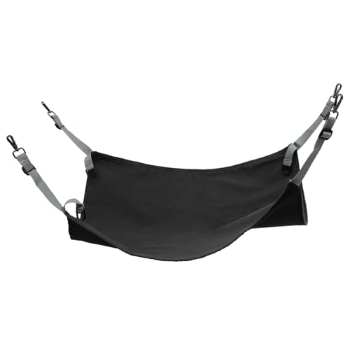 HIAKDOFT Verstellbare Katzenhängematte aus Weichem Waschbarem Material Langlebiges Schlafnest für Große Katzen Komfortables Katzenbett für Käfige und Zuhause Einfach zu Montieren Schwarz HIAKDOFT Verstellbare Katzenhängematte aus Weichem Waschbarem Material Langlebiges Schlafnest für Große Katzen Komfortables Katzenbett für Käfige und Zuhause Einfach zu Montieren Schwarz von HIAKDOFT