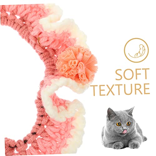 HIAKDOFT Verstellbares Katzenhalsband mit Blumenmotiv Verstellbar Leicht und Komfortabel mit Glocke Dekoratives Haustier Zubehör für Kätzchen und Kleine Hunde für und Festliche Anlässe von HIAKDOFT