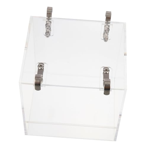 HIAKDOFT Vogelbad Acrylbox Klar Vogel Badebecken für Käfig Wetterfest Stresslindernd Geeignet für Kleine Papageien und Mittelgroße Vögel Wie Elstern und Sperlinge von HIAKDOFT