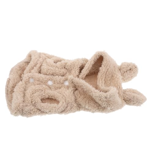 HIAKDOFT Warmer Haustier-Hoodie mit Hasenohren Polyester für Kleine Hunde und Katzen Leichte Gemütliche Winterkleidung Schützende Kapuze Geeignet für Drinnen und Draußen von HIAKDOFT
