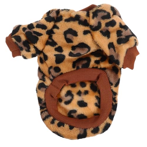 HIAKDOFT Warmer Hunde-Pullover für Kleine Hunde Weicher Fleece-hundepulli mit Modischem Leopardenmuster Atmungsaktiver Haustier-wintermantel für Party und Alltag im Herbst und Winter HIAKDOFT Warmer Hunde-Pullover für Kleine Hunde Weicher Fleece-hundepulli mit Modischem Leopardenmuster Atmungsaktiver Haustier-wintermantel für Party und Alltag im Herbst und Winter von HIAKDOFT