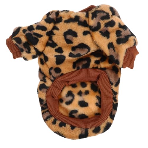 HIAKDOFT Warmer Hundepullover für Kleine Hunde Weicher Bequemer Herbst-Winter-Pullover mit Modischem Leopardenmuster Flauschiger Haustierpullover für Chihuahua und Welpen Einfache HIAKDOFT Warmer Hundepullover für Kleine Hunde Weicher Bequemer Herbst-Winter-Pullover mit Modischem Leopardenmuster Flauschiger Haustierpullover für Chihuahua und Welpen Einfache von HIAKDOFT