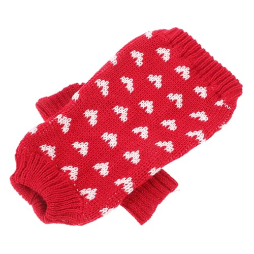 HIAKDOFT Warmer Hundepullover für Kleine Hunde Weicher Hautfreundlicher Strickpullover mit Herzmuster Langlebiges Acrylfasermaterial Runder Kragen Komfortable Winterbekleidung für Haustiere HIAKDOFT Warmer Hundepullover für Kleine Hunde Weicher Hautfreundlicher Strickpullover mit Herzmuster Langlebiges Acrylfasermaterial Runder Kragen Komfortable Winterbekleidung für Haustiere von HIAKDOFT