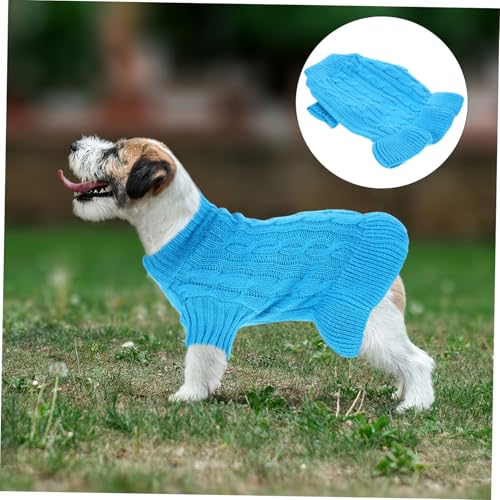 HIAKDOFT Warmer Hundepullover mit Hohem Kragen Weicher Strickpullover für Kalte Wintertage Hautfreundliche Bequeme Hundebekleidung für Kleinen und Mittelgroßen Hund für Outdoor-aktivitäten HIAKDOFT Warmer Hundepullover mit Hohem Kragen Weicher Strickpullover für Kalte Wintertage Hautfreundliche Bequeme Hundebekleidung für Kleinen und Mittelgroßen Hund für Outdoor-aktivitäten von HIAKDOFT