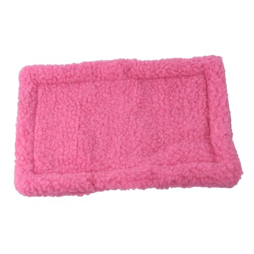 HIAKDOFT Warmes Hamster Schlafkissen aus Langlebigem Material Weiche Haustier Matte für Kleine Nager Wie Hamster Meerschweinchen als Winter Pad Leicht zu Reinigen und Tragbar Rosafarbener von HIAKDOFT