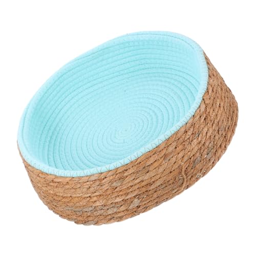 HIAKDOFT Wasserabweisendes Atmungsaktives Katzen Hundebett aus Gewebtem Weidenkorb Rundes Kleines Haustier schlafkissen Kratzfestes Leicht zu Reinigendes Schlafhaus für Welpen und Katzen HIAKDOFT Wasserabweisendes Atmungsaktives Katzen Hundebett aus Gewebtem Weidenkorb Rundes Kleines Haustier schlafkissen Kratzfestes Leicht zu Reinigendes Schlafhaus für Welpen und Katzen von HIAKDOFT