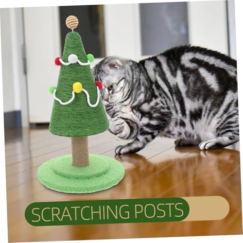 HIAKDOFT Weihnachtsbaumkatze Ball kratzbäume für Katzen Nagelkratzer für Katzen Kratzstange für Haustiere Katzenpfostenkratzer Vertikaler Kratzerposten Kätzchenzubehör Schaum Grün HIAKDOFT Weihnachtsbaumkatze Ball kratzbäume für Katzen Nagelkratzer für Katzen Kratzstange für Haustiere Katzenpfostenkratzer Vertikaler Kratzerposten Kätzchenzubehör Schaum Grün von HIAKDOFT