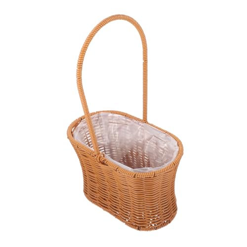 HIAKDOFT Wickelkorb Geflochtenem Material mit Tragegriff Multifunktionaler Picknickkorb für Blumenarrangements Deko und Aufbewahrung für Garten und Outdoor Aktivitäten HIAKDOFT Wickelkorb Geflochtenem Material mit Tragegriff Multifunktionaler Picknickkorb für Blumenarrangements Deko und Aufbewahrung für Garten und Outdoor Aktivitäten von HIAKDOFT