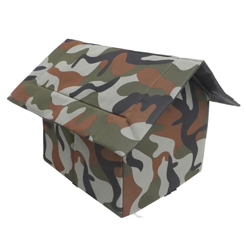 HIAKDOFT Winterfeste Winddichte Outdoor Katzenhütte Kleines Isoliertes Katzenhaus mit Atmungsaktivem Robustem Material für Sicheren Schutz vor Regen für Draußen und Kleine Hunde HIAKDOFT Winterfeste Winddichte Outdoor Katzenhütte Kleines Isoliertes Katzenhaus mit Atmungsaktivem Robustem Material für Sicheren Schutz vor Regen für Draußen und Kleine Hunde von HIAKDOFT