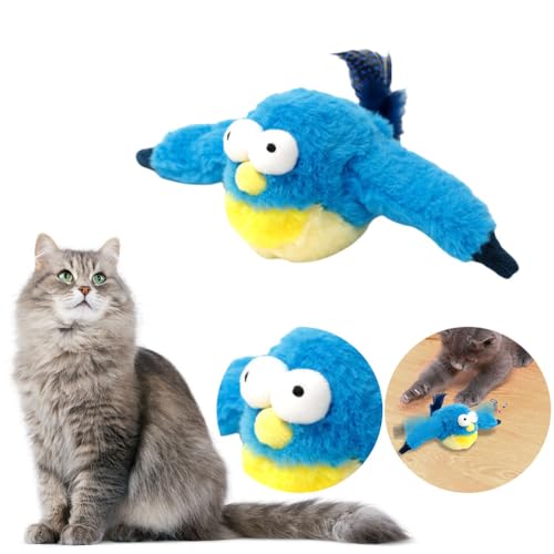 Katzenspielzeug Vogel Interaktives Katzenspielzeug Flatternder Vogel, für erwachsene Hauskatzen,Wiederaufladbar und waschbar,Tolles Vogelspielzeug für Katzen und Kätzchen zum Beißen und Treten (blau) Katzenspielzeug Vogel Interaktives Katzenspielzeug Flatternder Vogel, für erwachsene Hauskatzen,Wiederaufladbar und waschbar,Tolles Vogelspielzeug für Katzen und Kätzchen zum Beißen und Treten (blau) von HIAME