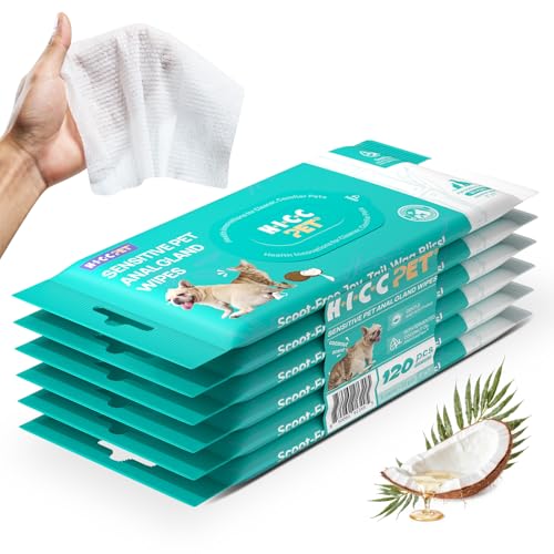 HICC PET Analdrüsen-Tücher, hypoallergen, für Hunde und Katzen, tragbare Reinigungstücher für Pfoten und Hintern, von Tierärzten empfohlene Reinigungstücher HICC PET Analdrüsen-Tücher, hypoallergen, für Hunde und Katzen, tragbare Reinigungstücher für Pfoten und Hintern, von Tierärzten empfohlene Reinigungstücher von HICC PET