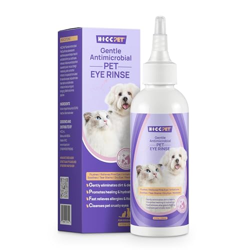 HICC PET Hundeaugentropfen, 5,1 FL oz Augentropfen für Hunde und Katzen, lindern Augenreizungen und Allergien, helfen bei trockenen Augen und Bindehautentzündungen, Hundetränenfleckenreiniger HICC PET Hundeaugentropfen, 5,1 FL oz Augentropfen für Hunde und Katzen, lindern Augenreizungen und Allergien, helfen bei trockenen Augen und Bindehautentzündungen, Hundetränenfleckenreiniger von HICC PET