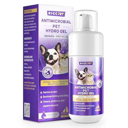 HICC PET Wundpflege-Hydrogel – Für Hunde & Katzen, heilt Wunden, lindert Entzündungen, schützt vor Infektionen – 100 ml von HICC PET