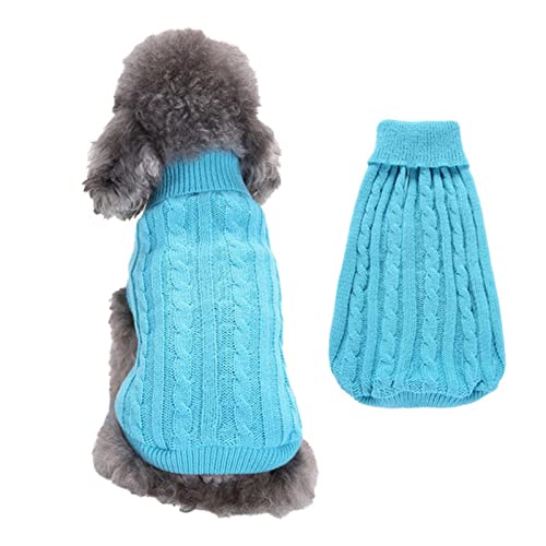 HIHELO Hundebekleidung für Winterhunde Chihuahua, Kätzchen, weich, bunt, für Haustiere, Katzen, Blau, 1 Stück, 2XL von HIHELO