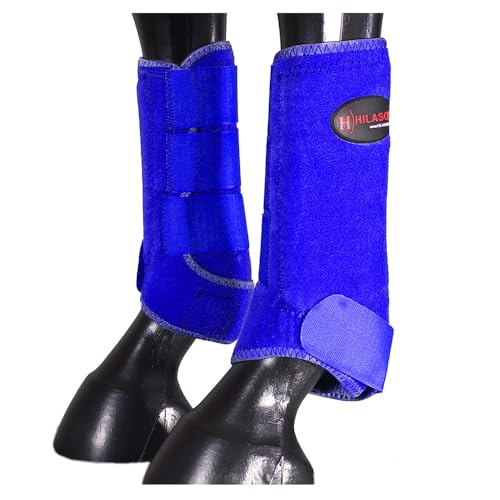 HILASON Sportstiefel für Pferde, vorne und hinten, Größe L, M, S, 2 Stück, 4 Stück, Pferdebeinstiefel, Springstiefel, Pferdesportstiefel HILASON Sportstiefel für Pferde, vorne und hinten, Größe L, M, S, 2 Stück, 4 Stück, Pferdebeinstiefel, Springstiefel, Pferdesportstiefel von HILASON
