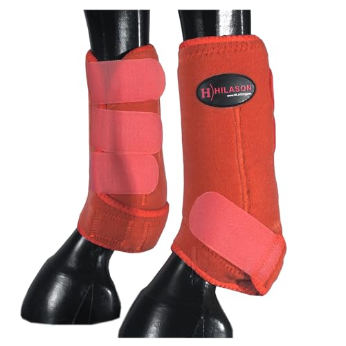 HILASON Sportstiefel für Pferde, vorne und hinten, Größe L, M, S, 2 Stück, 4 Stück, Pferdebeinstiefel, Springstiefel, Pferdesportstiefel HILASON Sportstiefel für Pferde, vorne und hinten, Größe L, M, S, 2 Stück, 4 Stück, Pferdebeinstiefel, Springstiefel, Pferdesportstiefel von HILASON