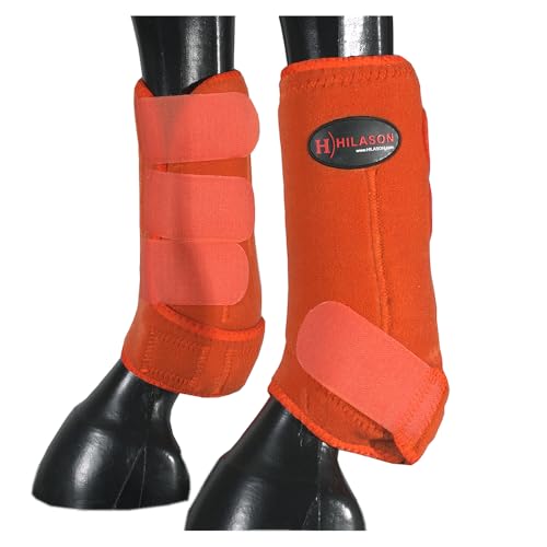 HILASON Sportstiefel für Pferde, vorne und hinten, Größe L, M, S, 2 Stück, 4 Stück, Pferdebeinstiefel, Springstiefel, Pferdesportstiefel HILASON Sportstiefel für Pferde, vorne und hinten, Größe L, M, S, 2 Stück, 4 Stück, Pferdebeinstiefel, Springstiefel, Pferdesportstiefel von HILASON