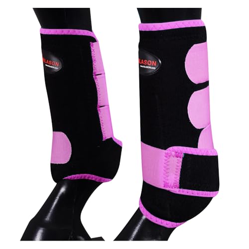 HILASON Sportstiefel für Pferde, vorne und hinten, Größe L, M, S, 2 Stück, 4 Stück, Pferdebeinstiefel, Springstiefel, Pferdesportstiefel HILASON Sportstiefel für Pferde, vorne und hinten, Größe L, M, S, 2 Stück, 4 Stück, Pferdebeinstiefel, Springstiefel, Pferdesportstiefel von HILASON