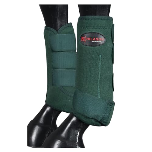 HILASON Sportstiefel für Pferde, vorne und hinten, Größe L, M, S, 2 Stück, 4 Stück, Pferdebeinstiefel, Springstiefel, Pferdesportstiefel HILASON Sportstiefel für Pferde, vorne und hinten, Größe L, M, S, 2 Stück, 4 Stück, Pferdebeinstiefel, Springstiefel, Pferdesportstiefel von HILASON