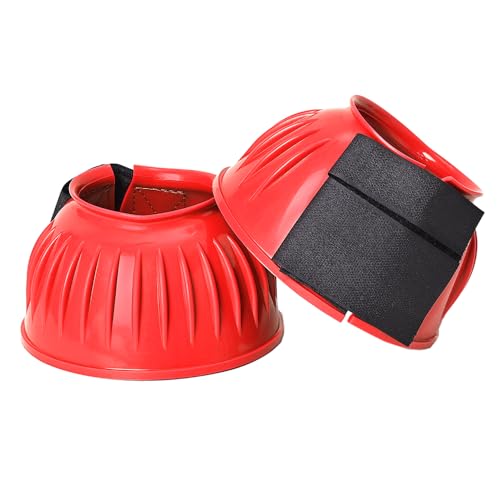 HILASON Westernglocken aus Gummi, PVC, gerippt, doppelter Klettverschluss, stoßdämpfende Beinglocken HILASON Westernglocken aus Gummi, PVC, gerippt, doppelter Klettverschluss, stoßdämpfende Beinglocken von HILASON