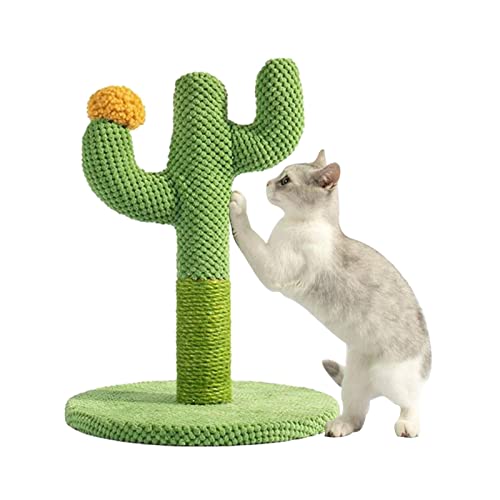 HINAA Kaktus-Katzenkratzer – Sisalseil-Kratzbaum | multifunktionales Katzenspielzeug für Katzenübungen im Innenbereich, Kratzer, schützen Sie Ihre Möbel vor Kratzern von HINAA