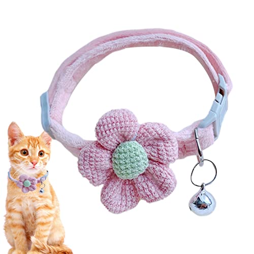 HINAA Katzen-Blumen-Halsband | zartes Katzenhalsband mit Blumen-Katzen-Halsband, niedliches Kätzchen-Halsband für Hunde, Katzen, Welpen, Kätzchen von HINAA