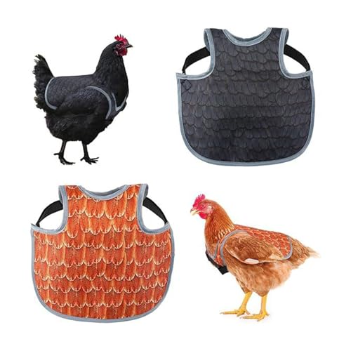 HINAYOSAN 2 Stück Vogel Schutzkleidung Bauernhof Huhn Rückenprotektor 2-teilige wasserdichte Hühner-Sattelschürze für Geflügelzucht HINAYOSAN 2 Stück Vogel Schutzkleidung Bauernhof Huhn Rückenprotektor 2-teilige wasserdichte Hühner-Sattelschürze für Geflügelzucht von HINAYOSAN