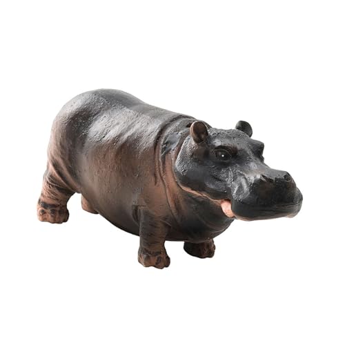 HINAYOSAN Dekoration für Aquarien in Nilpferd-Form, Harze, Landschaftsbau, Ornamente für Enthusiasten und professionelle Ausstellungen, Büro-Fischtanks von HINAYOSAN
