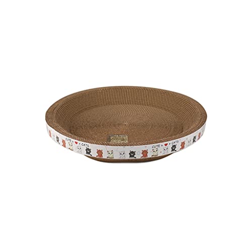 HINAYOSAN Runde Katze Kratzbrett Spielzeug Lustige Krallenschleifer Wellpapier Kätzchen Bett Kratznest für Katzen HINAYOSAN Runde Katze Kratzbrett Spielzeug Lustige Krallenschleifer Wellpapier Kätzchen Bett Kratznest für Katzen von HINAYOSAN