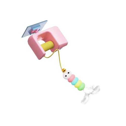 Interaktives Katzen-Hängeschaukel-Spielzeug mit Glocken, gefiedertes, elastisches Seil für Stressabbau, sicheres ABS-Innenunterhaltung, hängende Katzenspielzeug mit Glocken Interaktives Katzen-Hängeschaukel-Spielzeug mit Glocken, gefiedertes, elastisches Seil für Stressabbau, sicheres ABS-Innenunterhaltung, hängende Katzenspielzeug mit Glocken von HINAYOSAN
