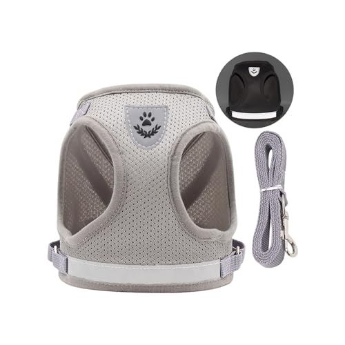 Reflektierendes Hundegeschirr, atmungsaktives Netz, Weste mit Seil für kleine Hunde, sicheres Design, Haustier-Outdoor-Ausrüstung, reisefreundliche Haustierweste von HINAYOSAN