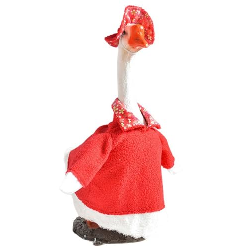 Weihnachts-Outfit aus Baumwolle mit abnehmbarem Hut für Urlaub, Hof, Rasen und Innenbereich, Festival, Veranda, Dekoration, Festival-Kleidung von HINAYOSAN