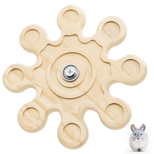 Kauspielzeug für Chinchillas, Hamster Zubehör natürliches Holz zum Zähneknirschen, Hasen Spielzeug Meerschweinchen Zubehoer für den Käfig, Schneeflockenförmiges, rotierendes Kauspielzeug für Hamster Kauspielzeug für Chinchillas, Hamster Zubehör natürliches Holz zum Zähneknirschen, Hasen Spielzeug Meerschweinchen Zubehoer für den Käfig, Schneeflockenförmiges, rotierendes Kauspielzeug für Hamster von HINGTAI