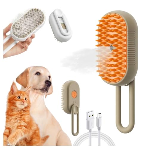 HINNVCL 3 in 1 Kamm für Katzen, Kamm für Hunde Katze Dampfbürste, Wasserbürste für Katzen, Elektrische Katzenpflege Massagebürste mit Dampf & Wasserspray HINNVCL 3 in 1 Kamm für Katzen, Kamm für Hunde Katze Dampfbürste, Wasserbürste für Katzen, Elektrische Katzenpflege Massagebürste mit Dampf & Wasserspray von HINNVCL