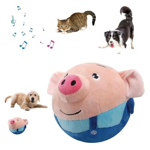 HINNVCL Aktives bewegliches Haustier-Plüschtier, interaktives Hundespielzeug, sprechender beweglicher Hundeball, Spielzeug, waschbar, Cartoon-Schwein, Plüsch-Sound, elektronischer Herding-Ball für HINNVCL Aktives bewegliches Haustier-Plüschtier, interaktives Hundespielzeug, sprechender beweglicher Hundeball, Spielzeug, waschbar, Cartoon-Schwein, Plüsch-Sound, elektronischer Herding-Ball für von HINNVCL