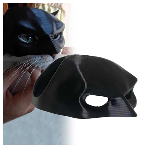 HINNVCL Katze Fledermaus Maske Cosplays, Fledermaus-Stil Katzenmaske, Haustier-Kostüm-Zubehör, lustige und entzückende Superhelden-Cosplay-Maske für Katzen, schwarze Katzenfledermaus-Halloween-Maske, HINNVCL Katze Fledermaus Maske Cosplays, Fledermaus-Stil Katzenmaske, Haustier-Kostüm-Zubehör, lustige und entzückende Superhelden-Cosplay-Maske für Katzen, schwarze Katzenfledermaus-Halloween-Maske, von HINNVCL