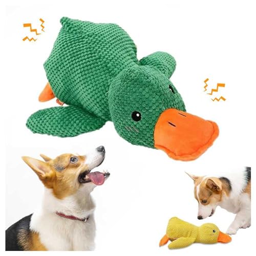 HINNVCL Quack-Quack Duck Hundespielzeug 2024, langlebig, beruhigende Ente, gelbe gefüllte Ente, Kauspielzeug für Hunde, Innenwelpen HINNVCL Quack-Quack Duck Hundespielzeug 2024, langlebig, beruhigende Ente, gelbe gefüllte Ente, Kauspielzeug für Hunde, Innenwelpen von HINNVCL
