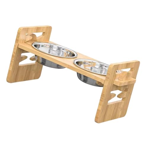 HIOPOIUYT Abneigungsstation Haustier Regulierbarer Holzbasis Edelstahlbehälter Für Katzen Und Kleine Rassen Regulierbare Pet Bowl HIOPOIUYT Abneigungsstation Haustier Regulierbarer Holzbasis Edelstahlbehälter Für Katzen Und Kleine Rassen Regulierbare Pet Bowl von HIOPOIUYT