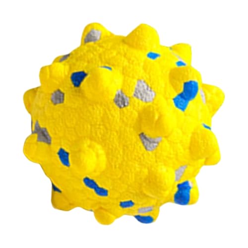 HIOPOIUYT Bouncy Pet DogChew Spielzeug mit strukturierten Oberflächen zur Zahnsteinentfernung und zum Apportieren im Freien, Gummiball HIOPOIUYT Bouncy Pet DogChew Spielzeug mit strukturierten Oberflächen zur Zahnsteinentfernung und zum Apportieren im Freien, Gummiball von HIOPOIUYT
