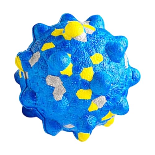 HIOPOIUYT Bouncy Pet DogChew Spielzeug mit strukturierten Oberflächen zur Zahnsteinentfernung und zum Apportieren im Freien, Gummiball HIOPOIUYT Bouncy Pet DogChew Spielzeug mit strukturierten Oberflächen zur Zahnsteinentfernung und zum Apportieren im Freien, Gummiball von HIOPOIUYT