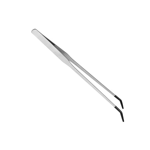HIOPOIUYT Edelstahl Klemmreptilien Fütterungsklemme Mit Schwarz Beschichteter Spitze Für Sicheres Gerade/gekrümmte Aquarien Clip Feeding Tool von HIOPOIUYT