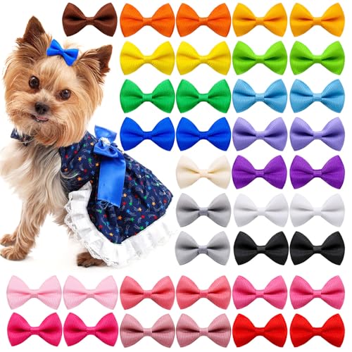 HIOPOIUYT Haustierhaarbögen Haarclip 50 Pack Zufällige Farbe Sanftes Haar Barrette Für Freien Walking Photoshoots Und Partys Ankleidung HIOPOIUYT Haustierhaarbögen Haarclip 50 Pack Zufällige Farbe Sanftes Haar Barrette Für Freien Walking Photoshoots Und Partys Ankleidung von HIOPOIUYT