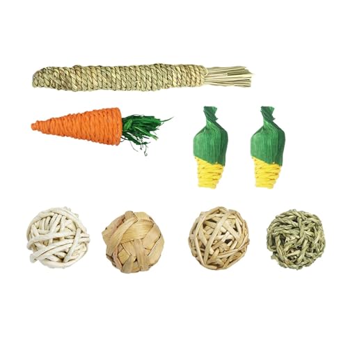 HIOPOIUYT Interaktion Kauenstöcke Molar Sticks 8pcs Für Haustier Hamster Zähne Gesundheit Schleifstangen Set Kleines Haustier Unterhaltungsspielzeug von HIOPOIUYT