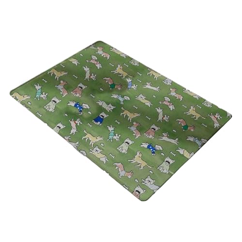 HIOPOIUYT Kühlende Hundebettmatte aus Eisseide bietet langen Komfort für Haustiere bei heißem Wetter, für Outdoor-Eisbett-Matte von HIOPOIUYT