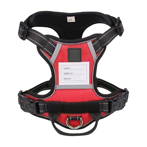 Hundeweste, verstellbares Trainingsgeschirr für Training, Spaziergänge, Namensschild-Gürtel für große Hunde, strapazierfähig, sicheres Haustiergeschirr Hundeweste, verstellbares Trainingsgeschirr für Training, Spaziergänge, Namensschild-Gürtel für große Hunde, strapazierfähig, sicheres Haustiergeschirr von HIOPOIUYT